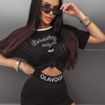 Spodenki kolarki logowane Conve Ola Voga czarne