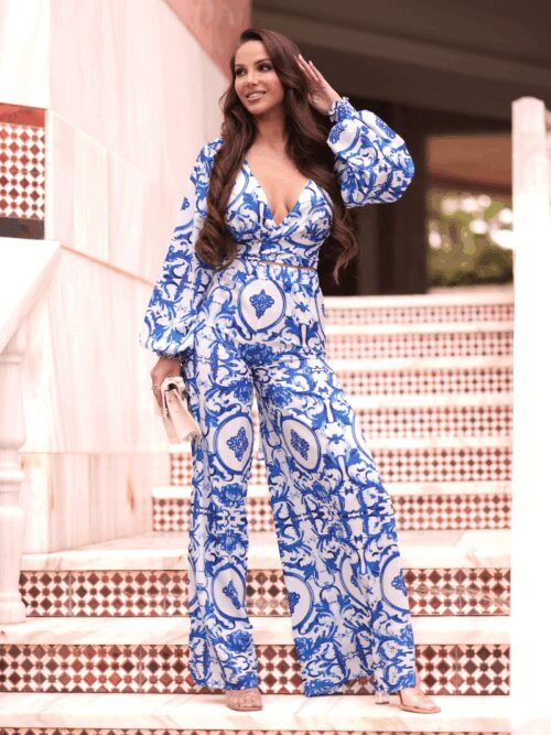 Komplet wakacyjny NB Selas biało-niebieski