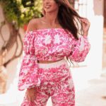 Komplet letni NB Selas II biało-różowy