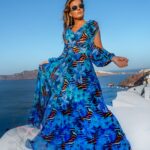 Sukienka maxi NB Oia niebieska