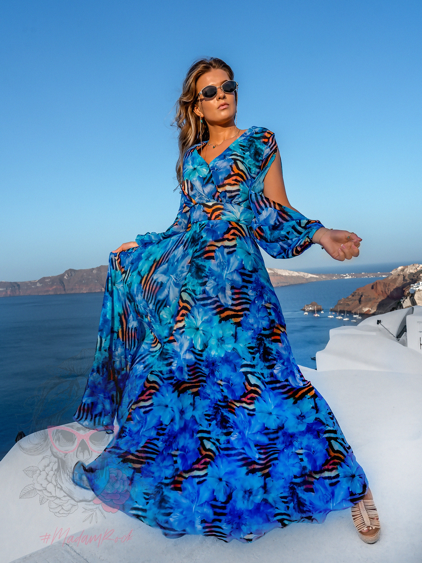 Sukienka maxi NB Oia niebieska Sukienka maxi NB Oia niebieska