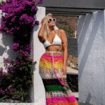 Spódnica ażurowa/ sukienka Contoy kolorowa