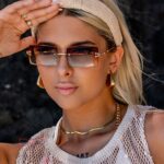 Opaska boho na włosy Biba beżowa