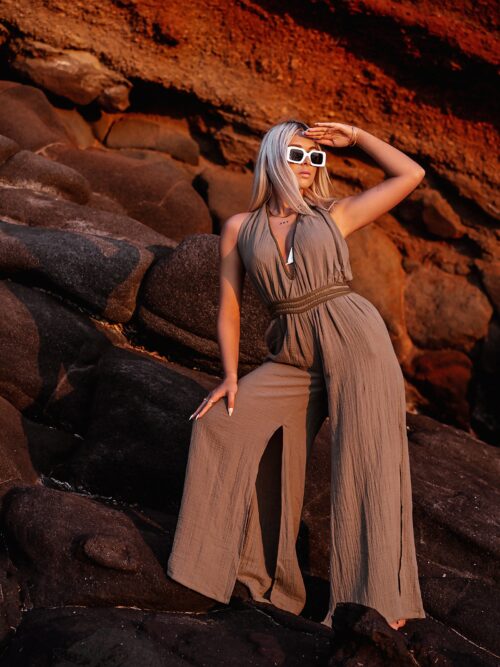 Kombinezon muślinowy Cleopatro khaki