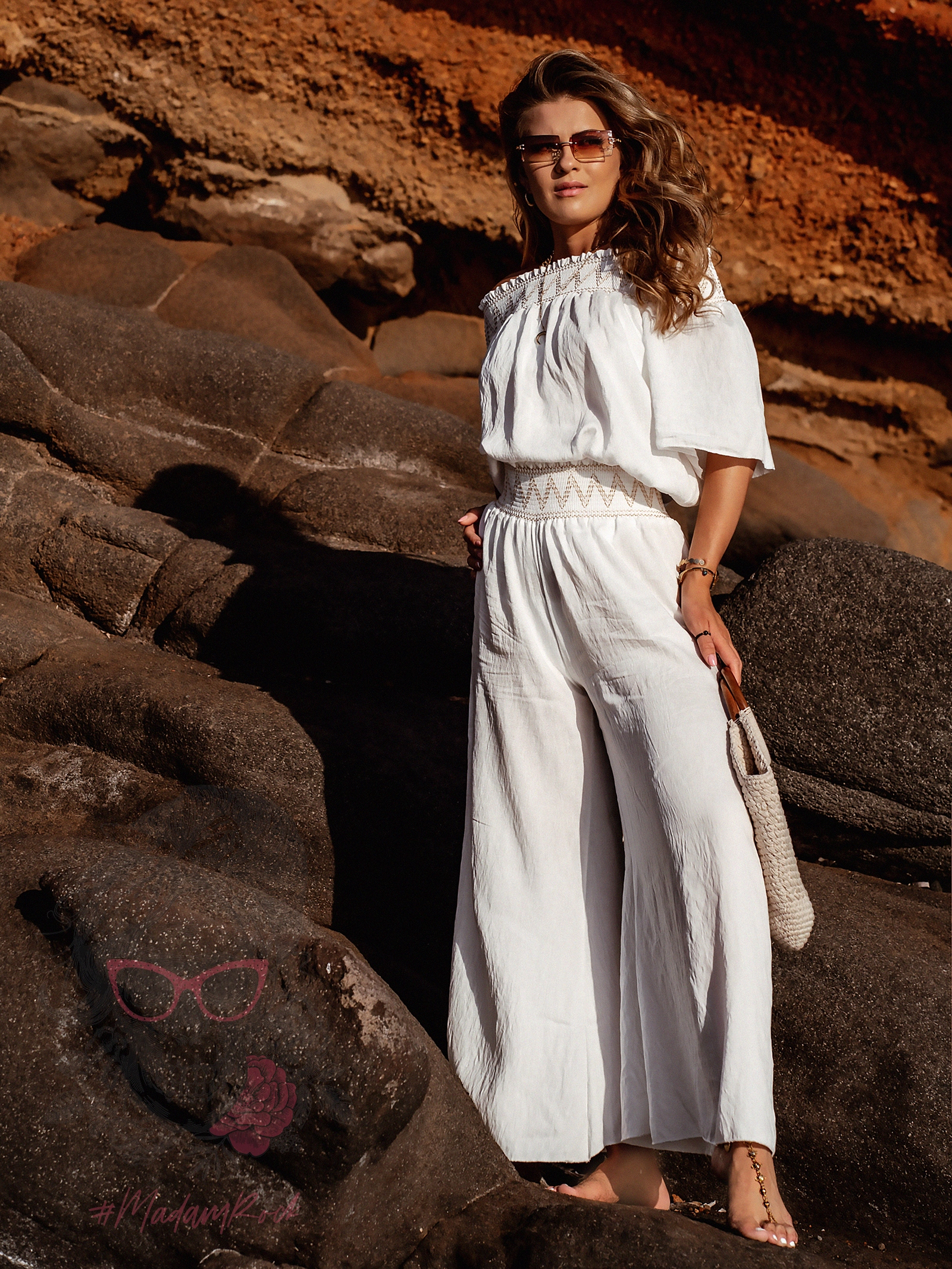 Komplet wakacyjny Grek biały