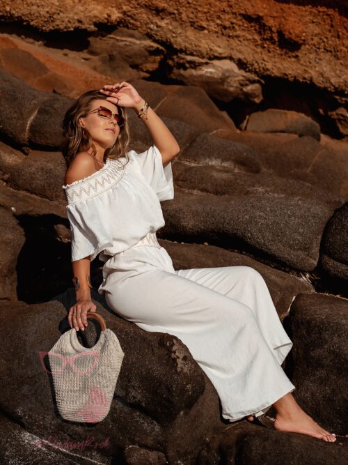 Komplet wakacyjny Grek biały