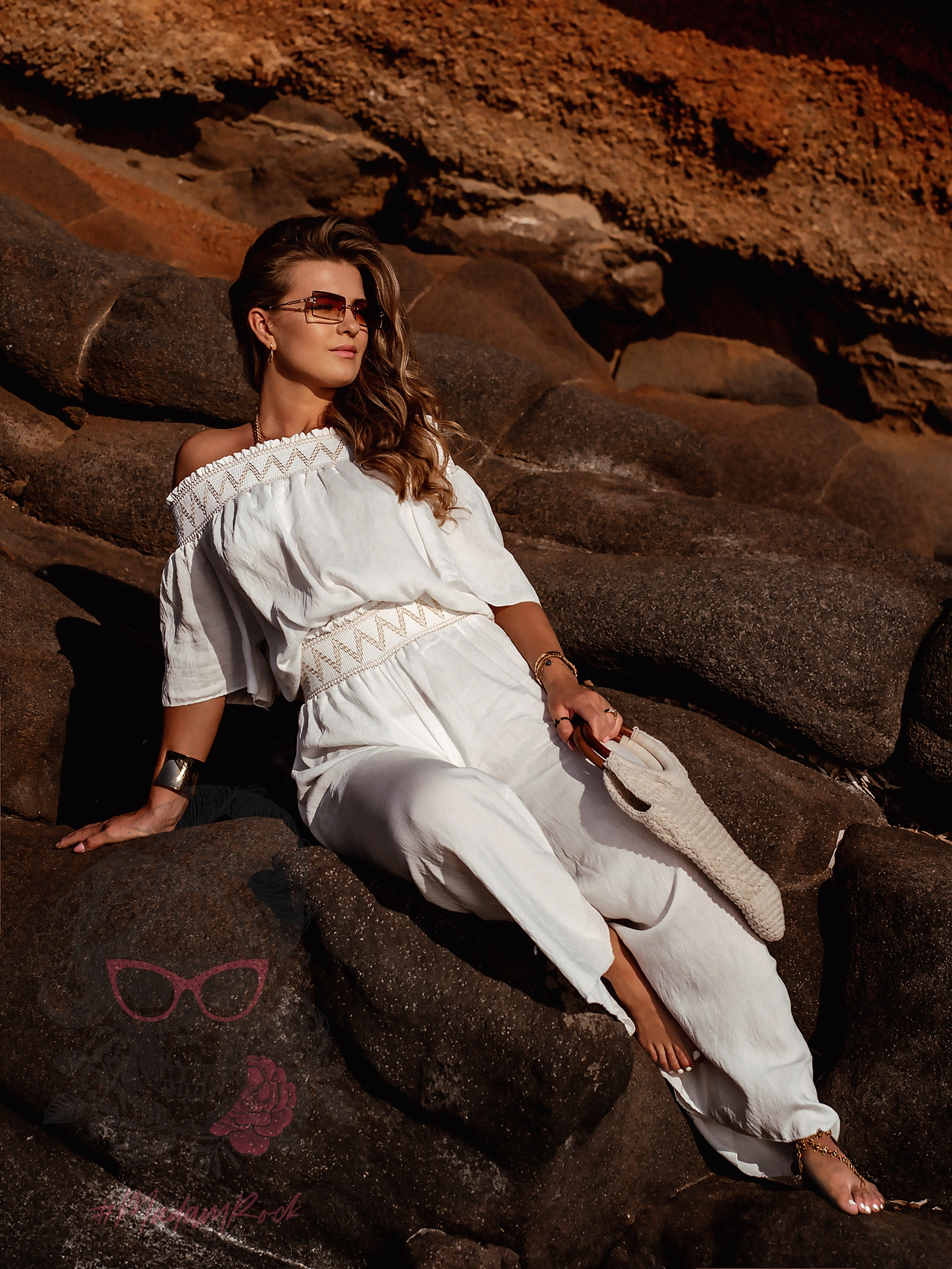 Komplet wakacyjny Grek biały