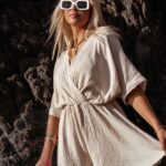 Kombinezon muślinowy Olesio beżowy