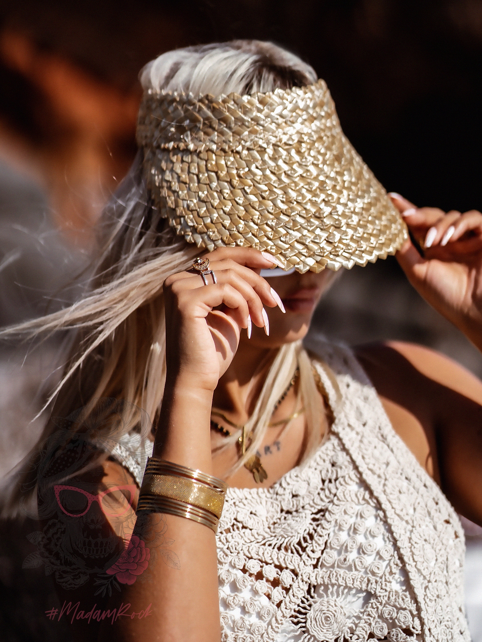 Daszek słomiany Bilia naturalny beż