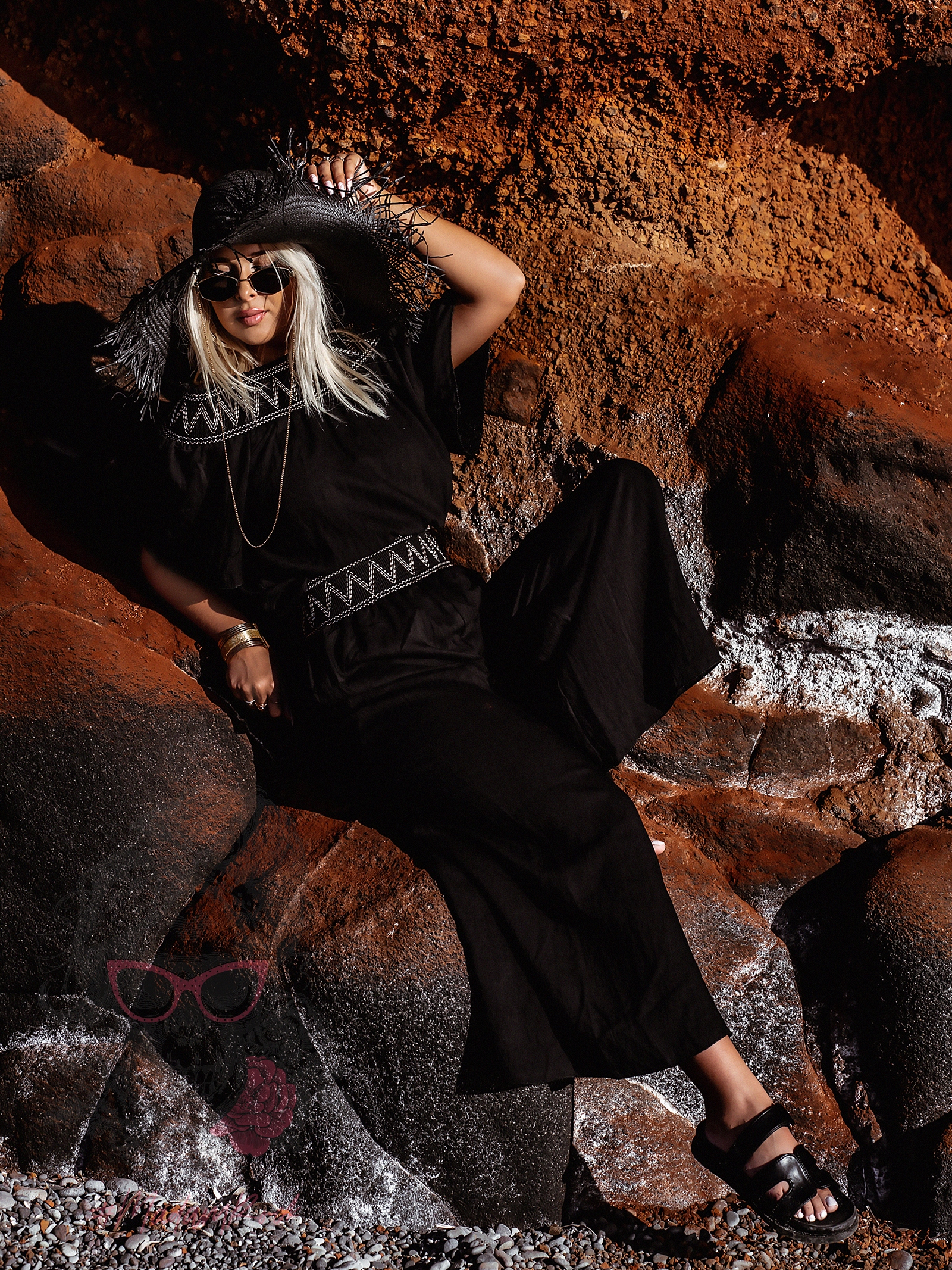 Komplet wakacyjny Grek czarny