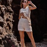 Komplet ażurowy Saletto beżowy