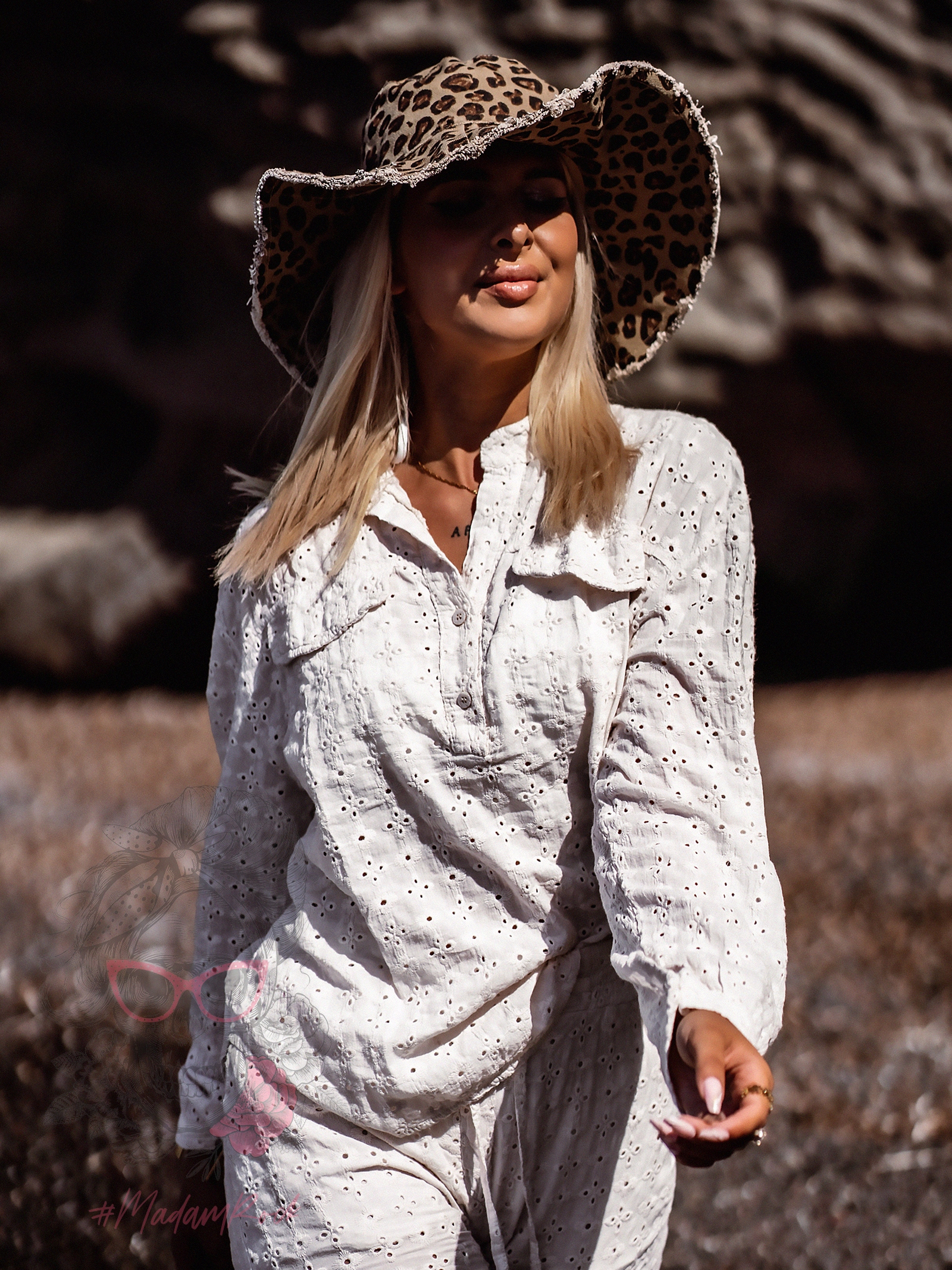 Komplet bawełniany Werbella ecru