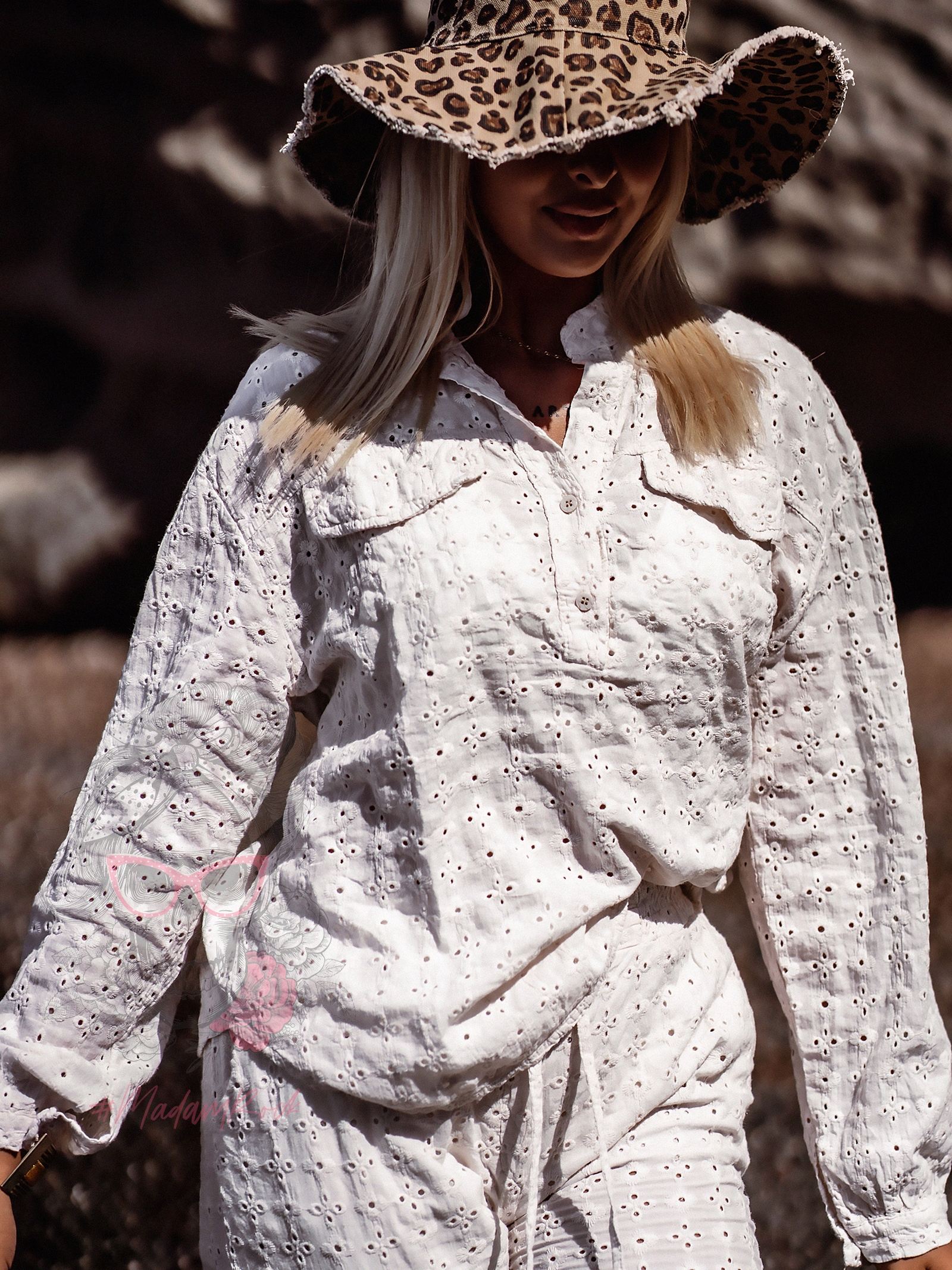 Komplet bawełniany Werbella ecru