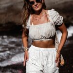 Top lniany Naturali beżowy