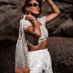 Top lniany Naturali beżowy