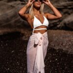 Chusta wakacyjna Soole pudrowa