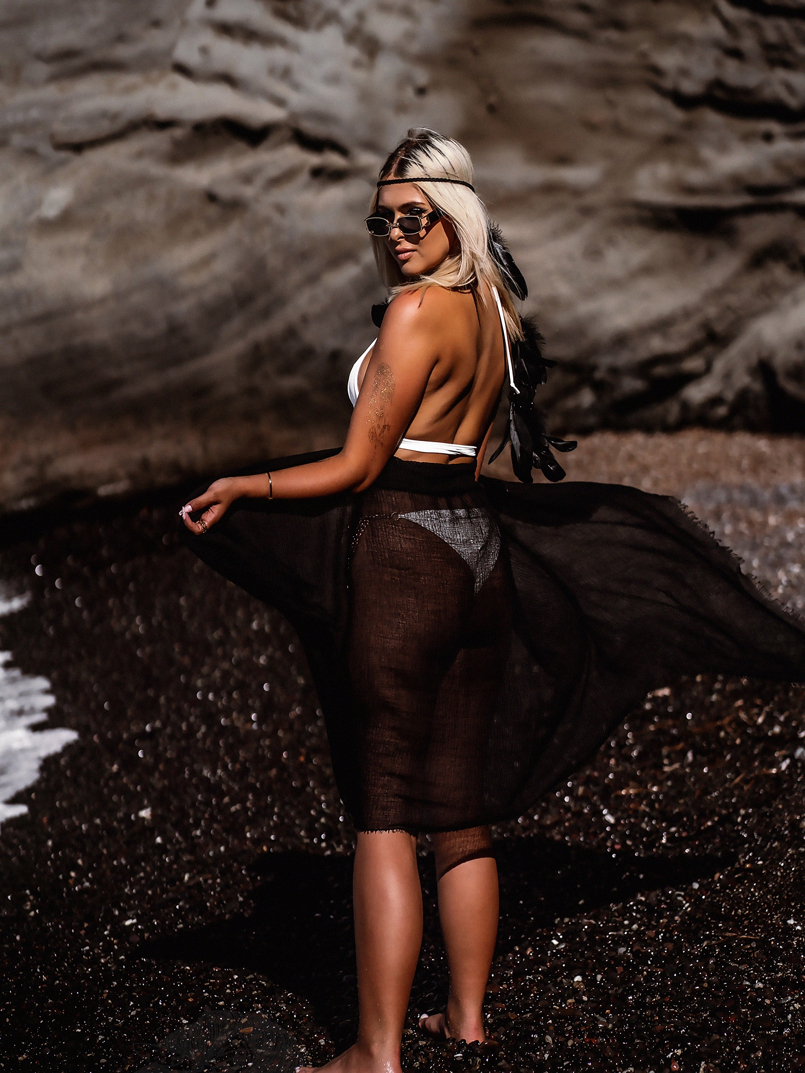 Chusta wakacyjna Soole czarna