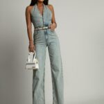 Kombinezon jeansowy Emerk niebieski