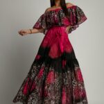 Sukienka maxi NB Lumia panterka-róż