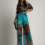 Komplet wakacyjny NB Lamia panterka-turkus