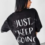 Sukienka oversize/T-shirt Gamb Ola Voga czarna