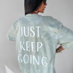 Sukienka oversize/T-shirt Gamb Ola Voga szara