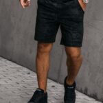 Komplet męski bawełniany INITIAL OLAVOGA czarny