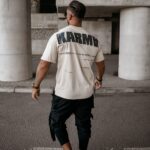 T-shirt męski MORPHIC Ola Voga beżowy