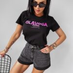 T-shirt przylegający WHISPER OLAVOGA czarny