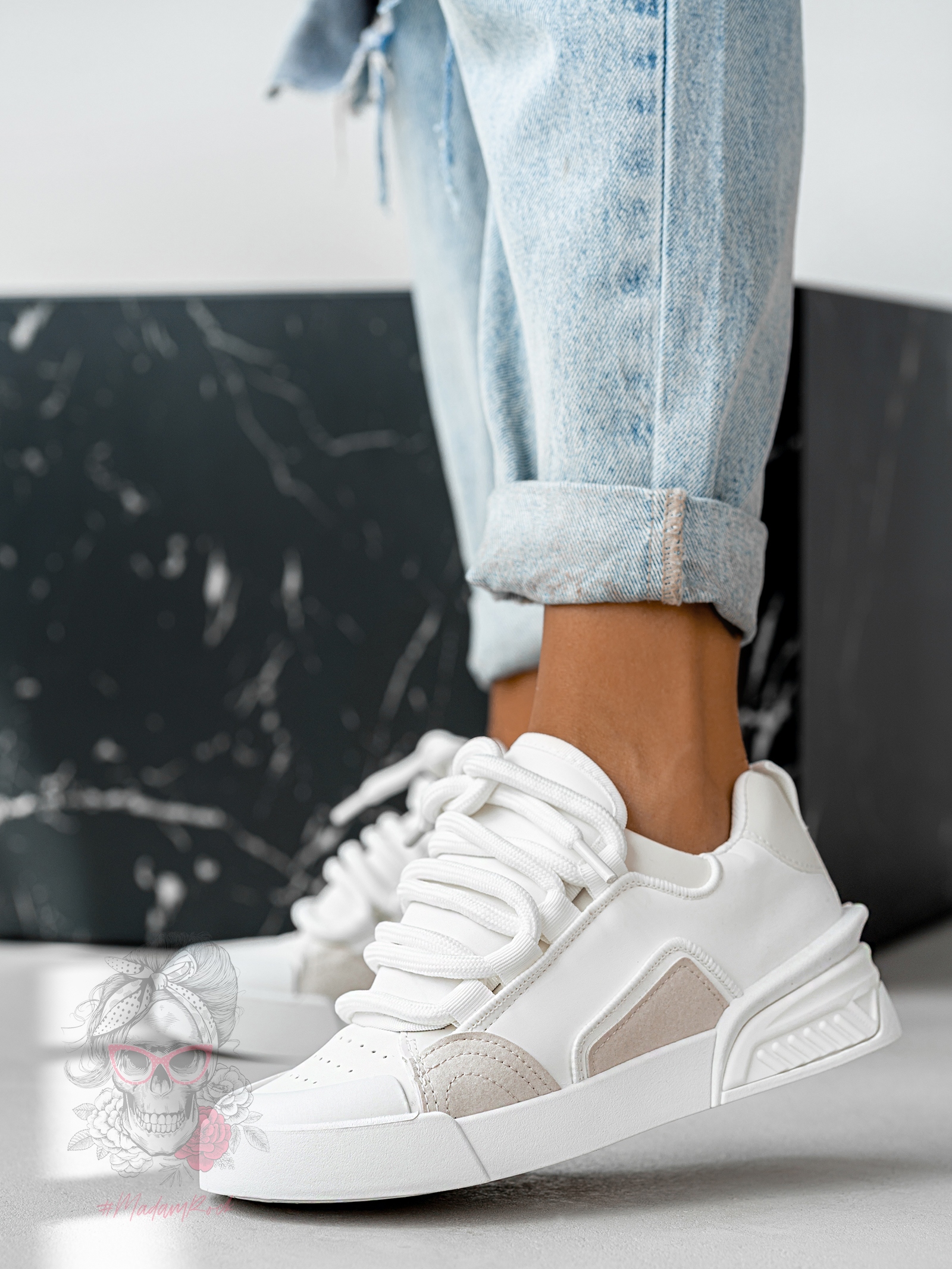 Buty sportowe Madam Dupllo białe