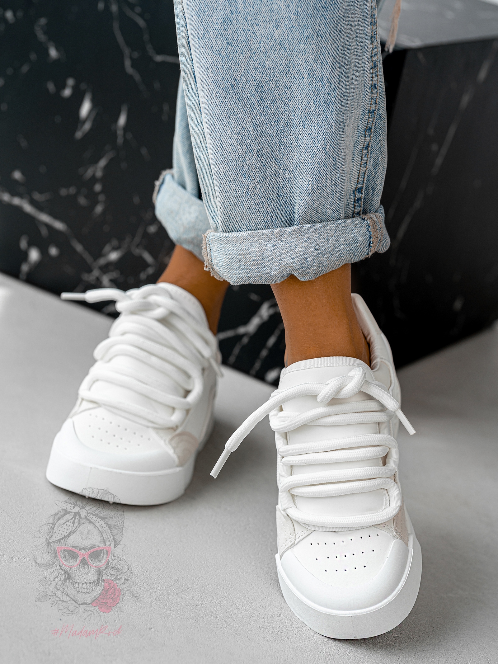 Buty sportowe Madam Dupllo białe Buty sportowe Madam Dupllo białe