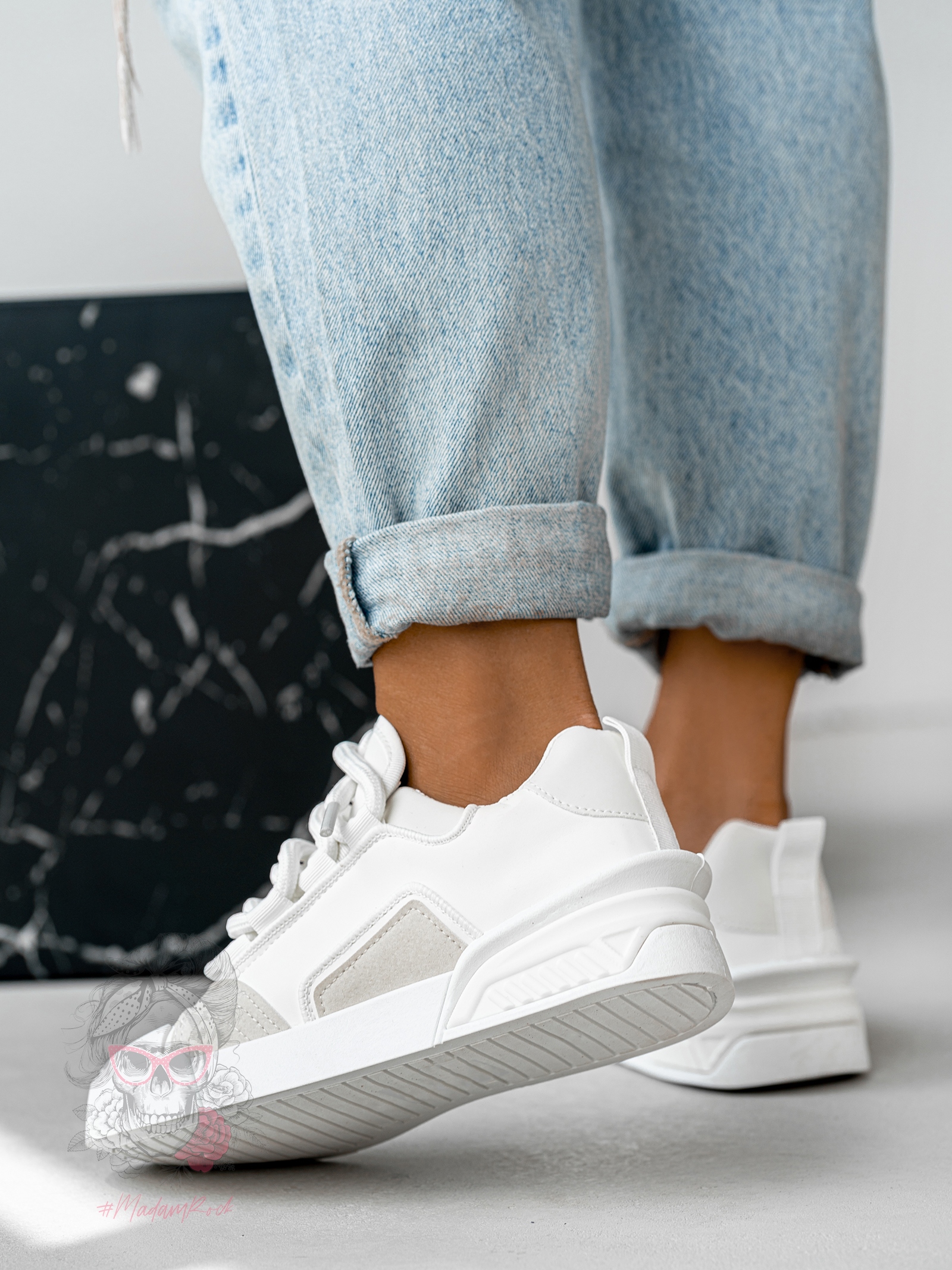 Buty sportowe Madam Dupllo białe Buty sportowe Madam Dupllo białe