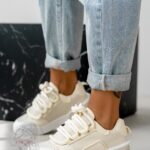 Buty sportowe Madam Dupllo beżowe