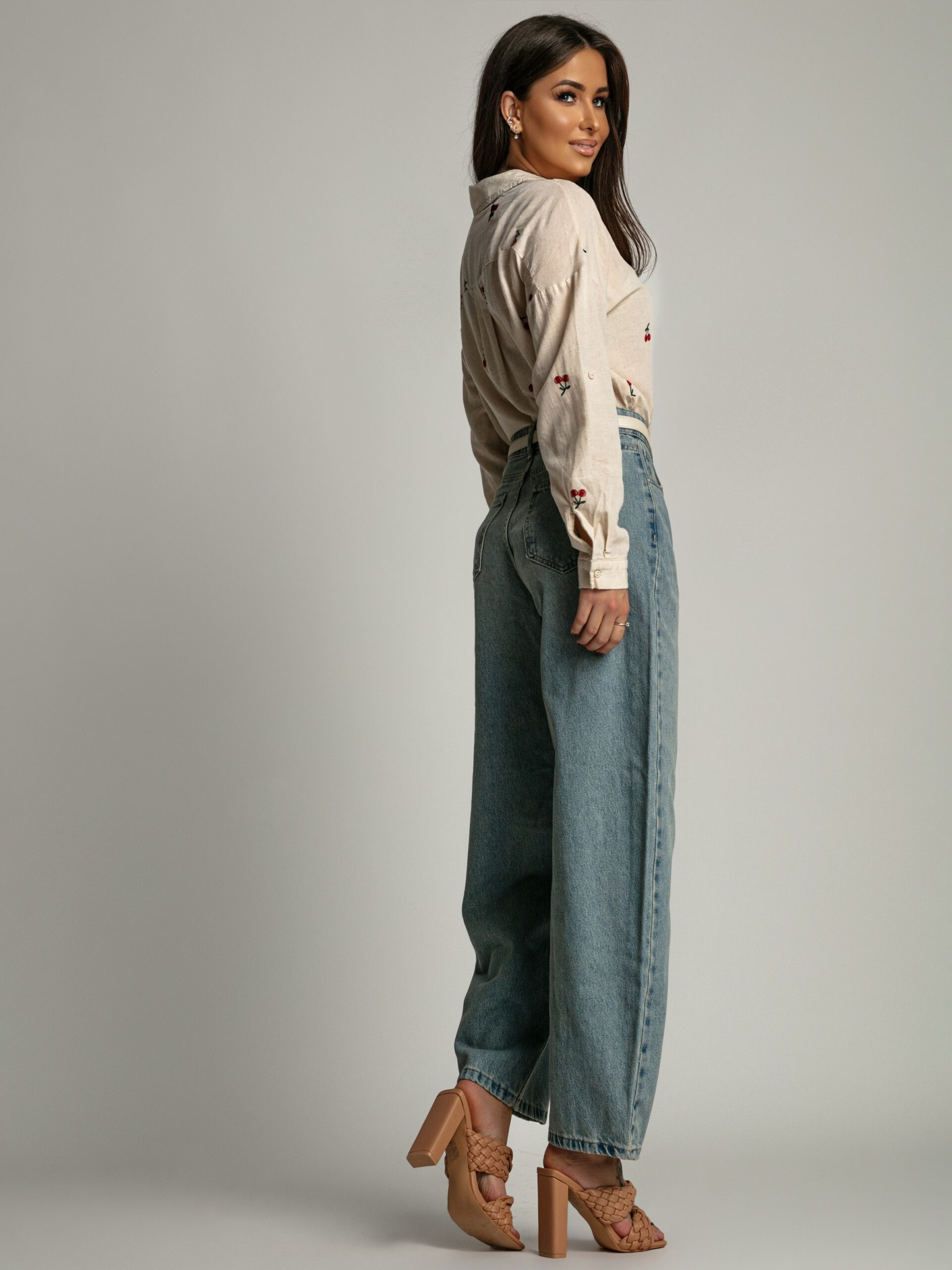 Spodnie baggy Isto niebieskie Spodnie baggy Isto niebieskie