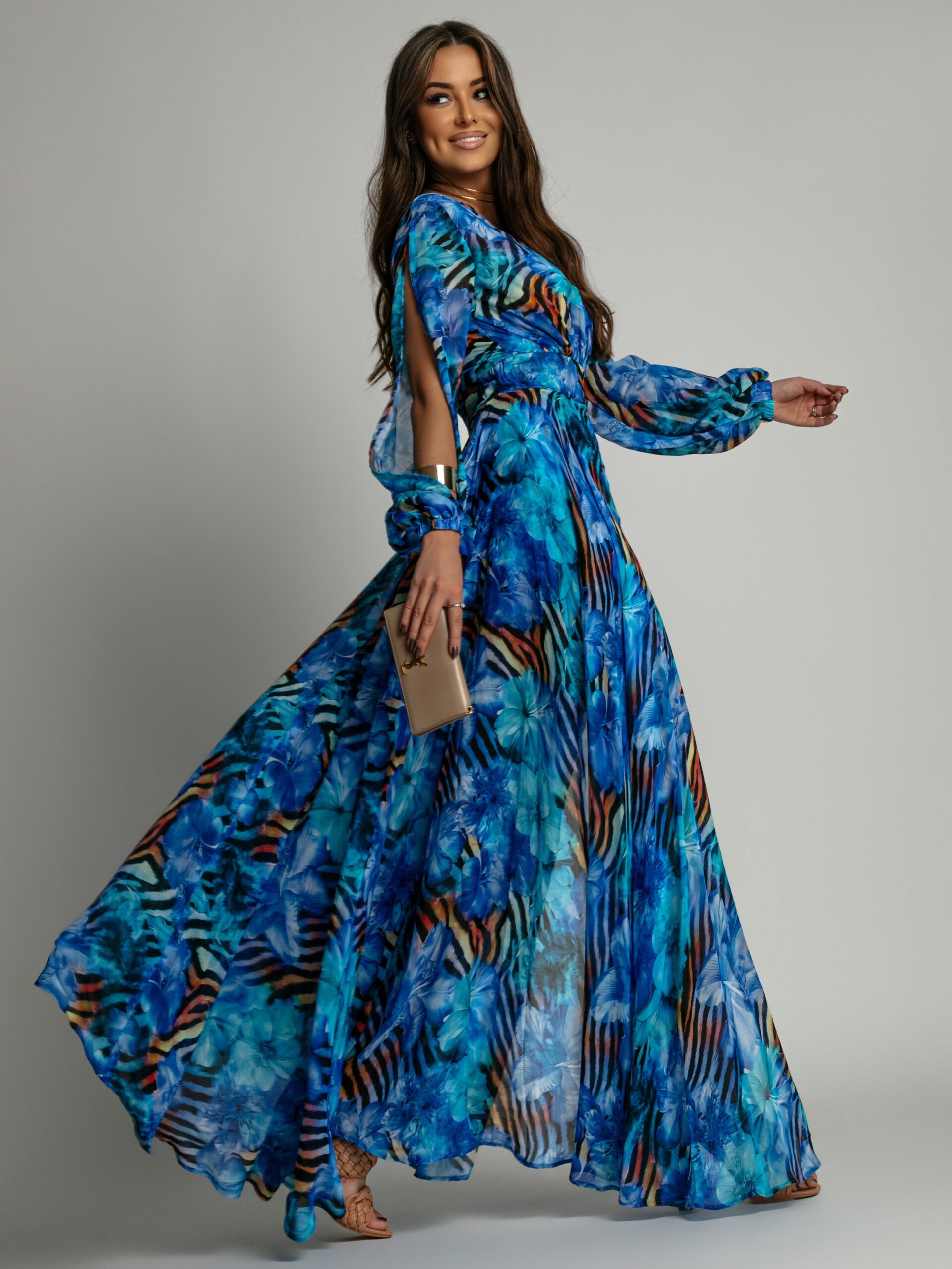 Sukienka maxi NB Oia niebieska Sukienka maxi NB Oia niebieska