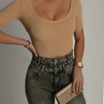 Body bawełniane Wono beż