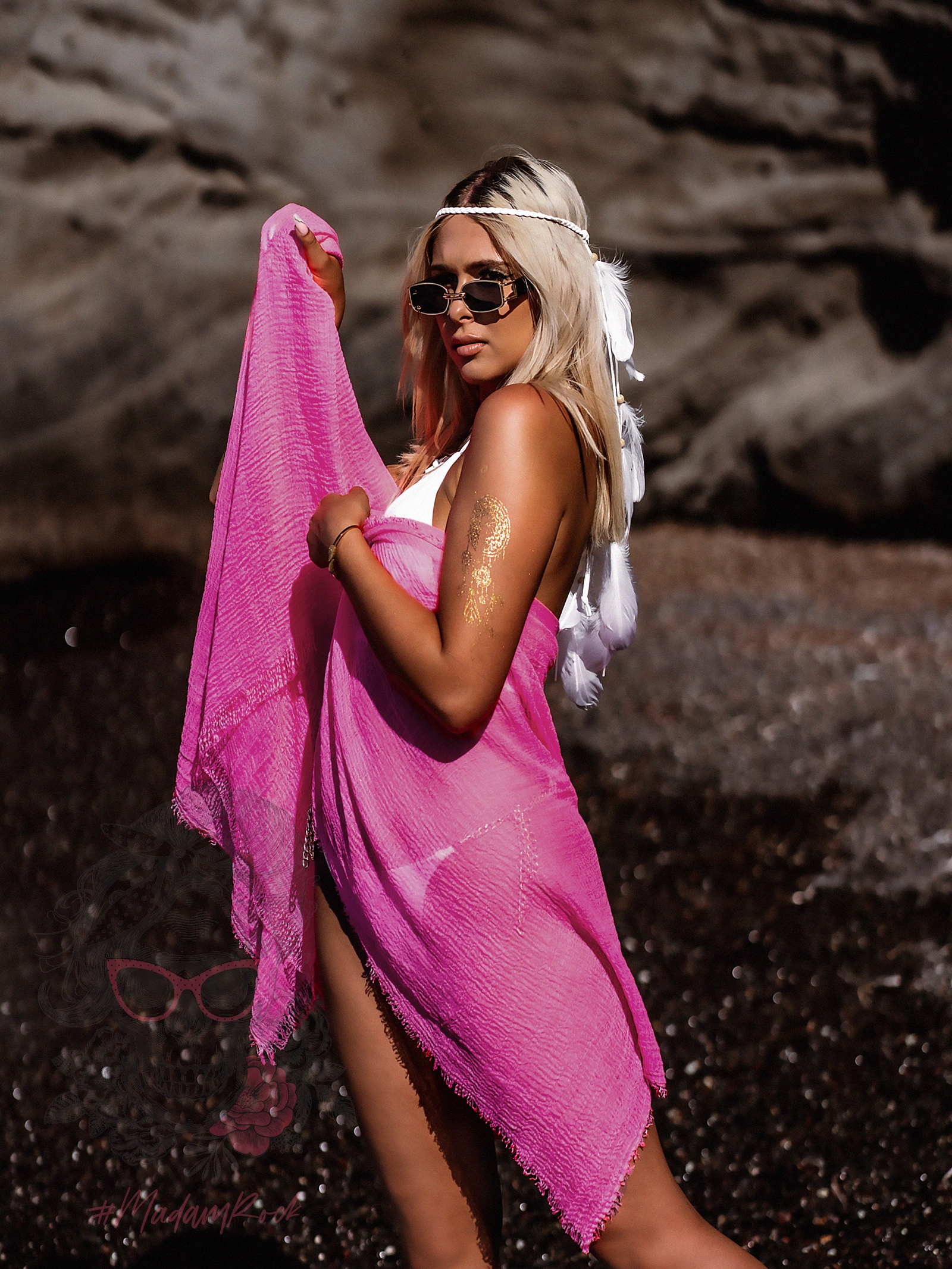 Chusta wakacyjna Soole fuksja