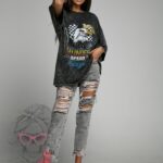 T-shirt dekatyzowany Speed szary