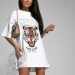 T-shirt bawełniany Never biały