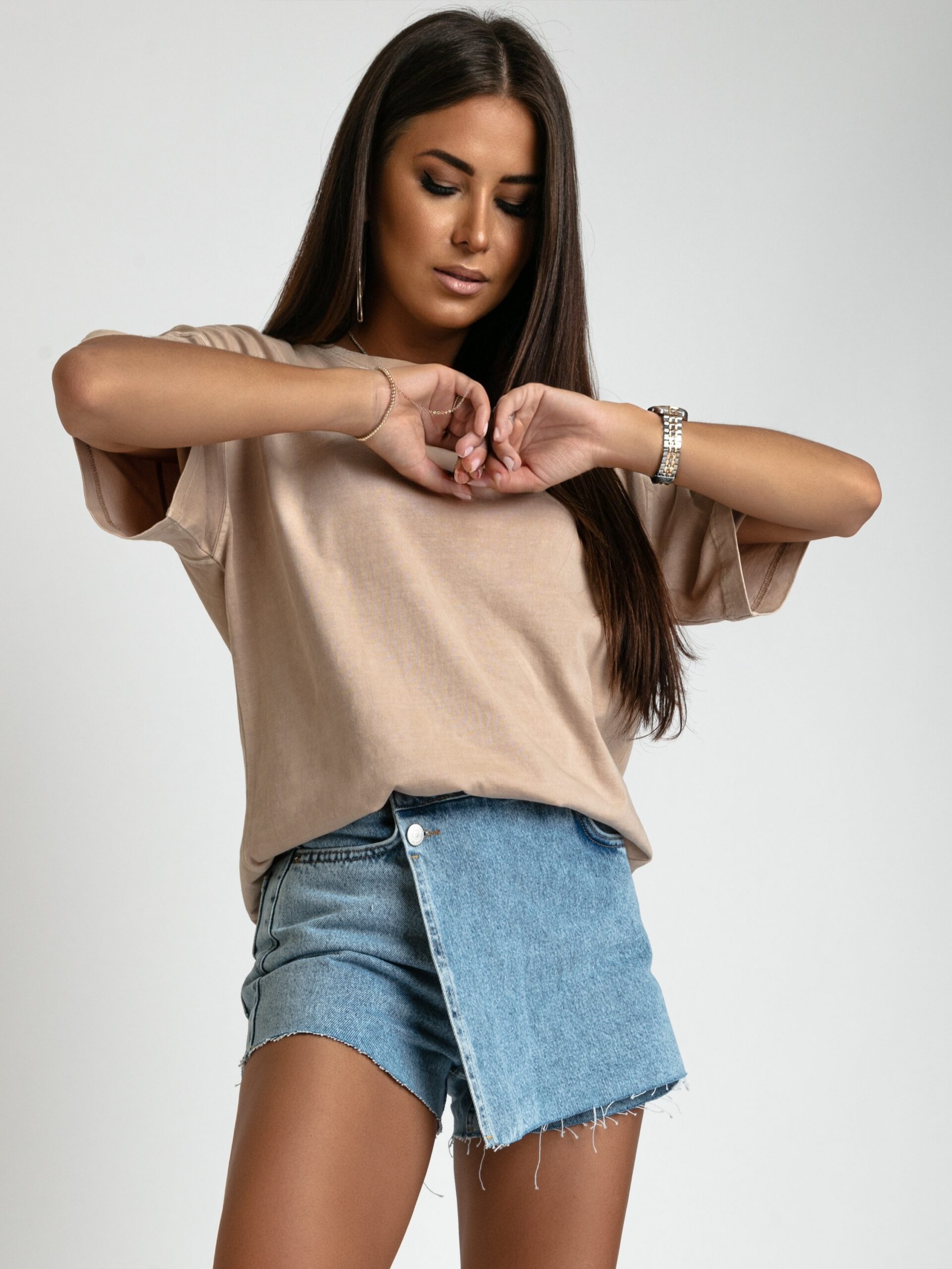 Spódniczko-spodenki jeansowe Dikilek niebieskie