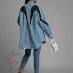 Koszula jeansowa oversize Marina niebieska