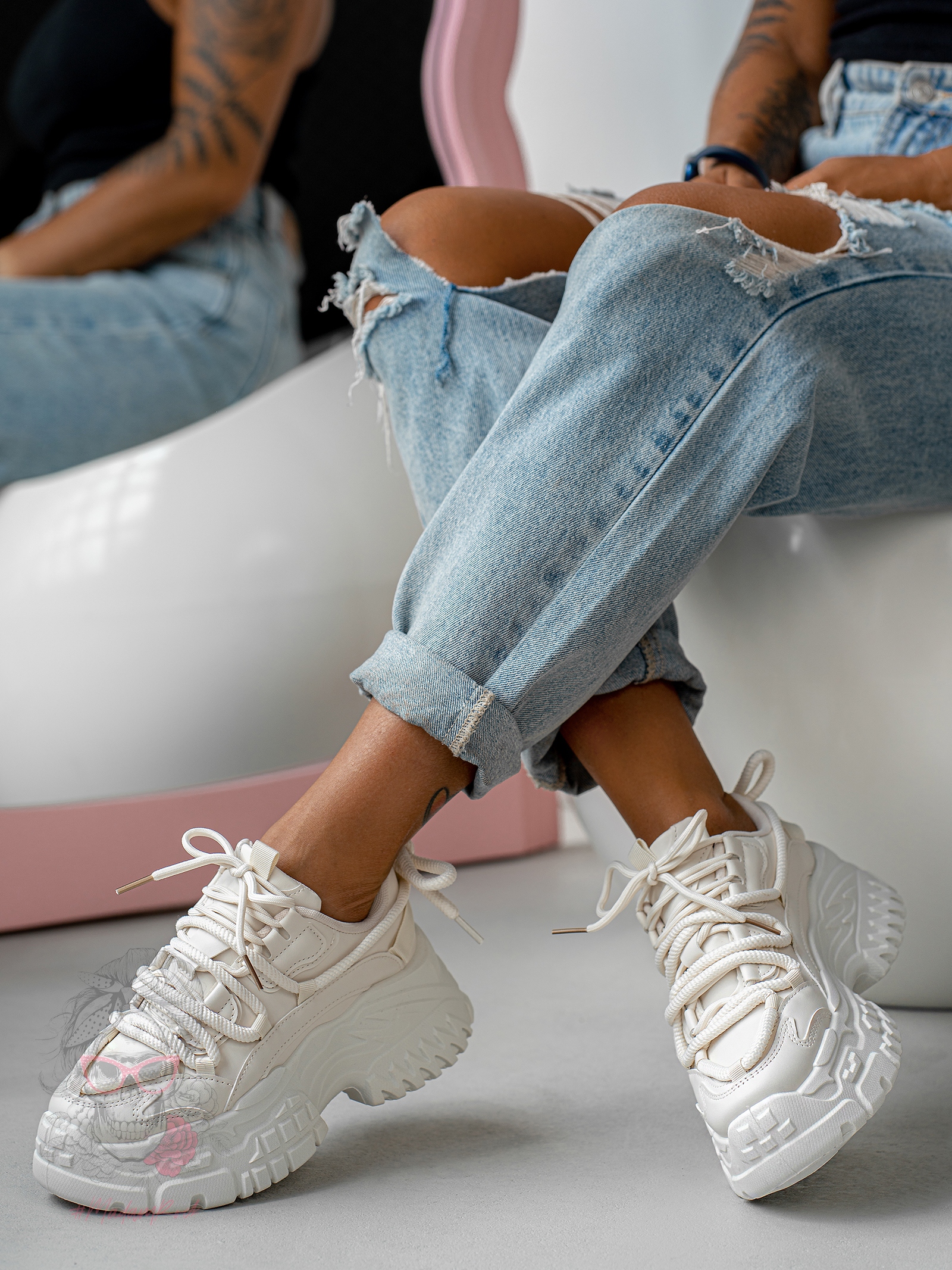 Buty Madam Katayo beżowe