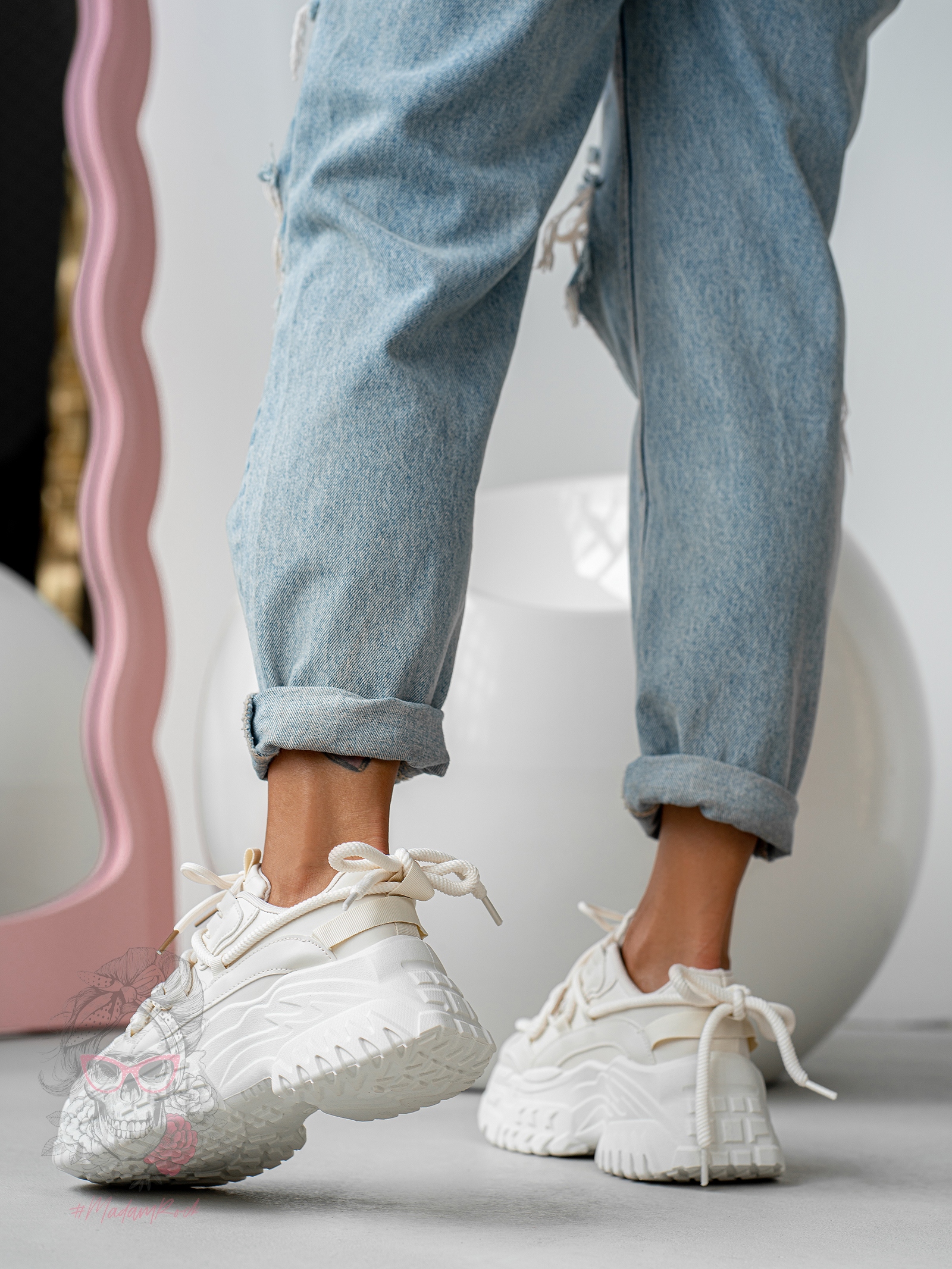 Buty Madam Katayo beżowe