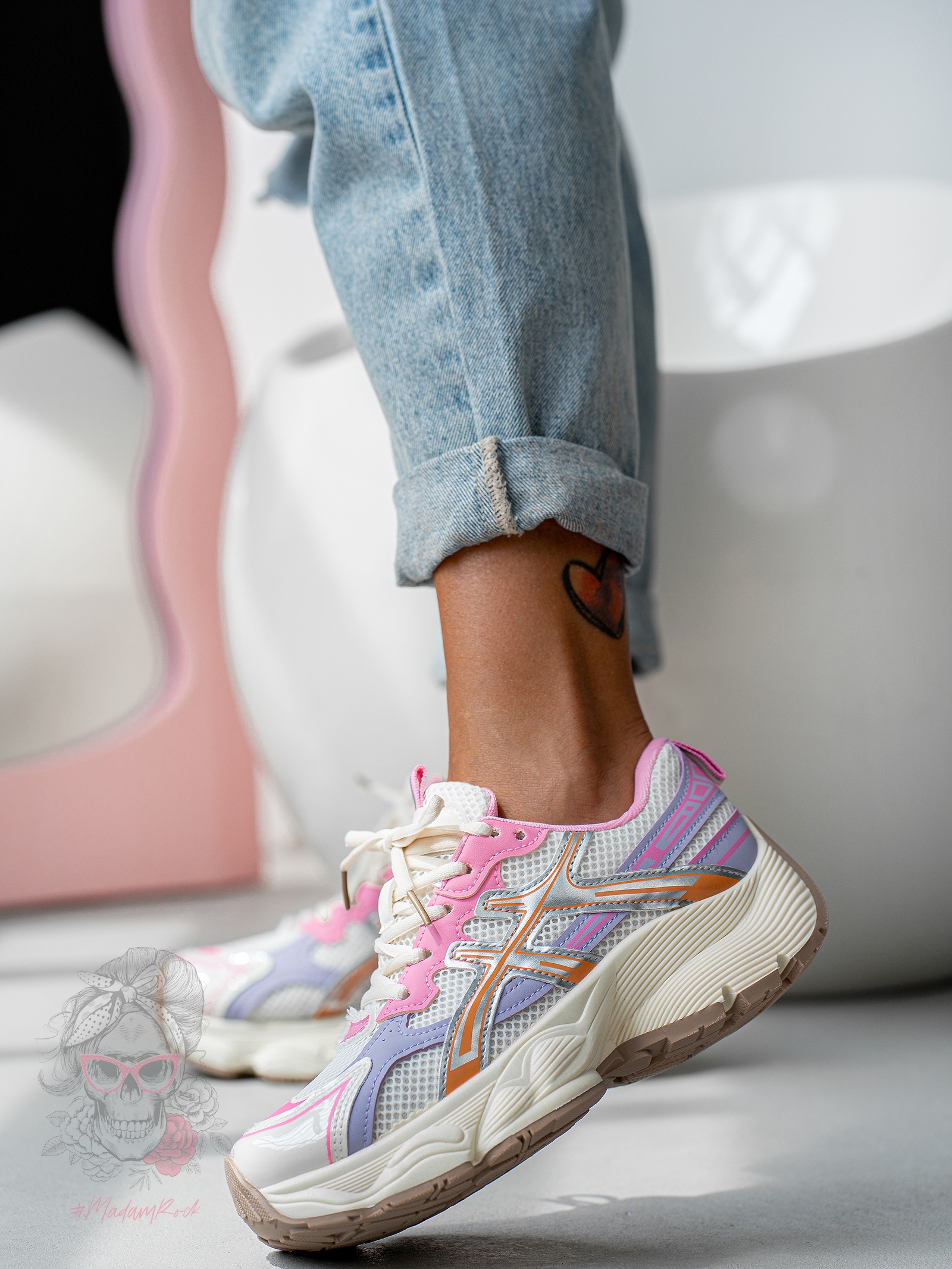 Buty sportowe Madam Luko słodki róż