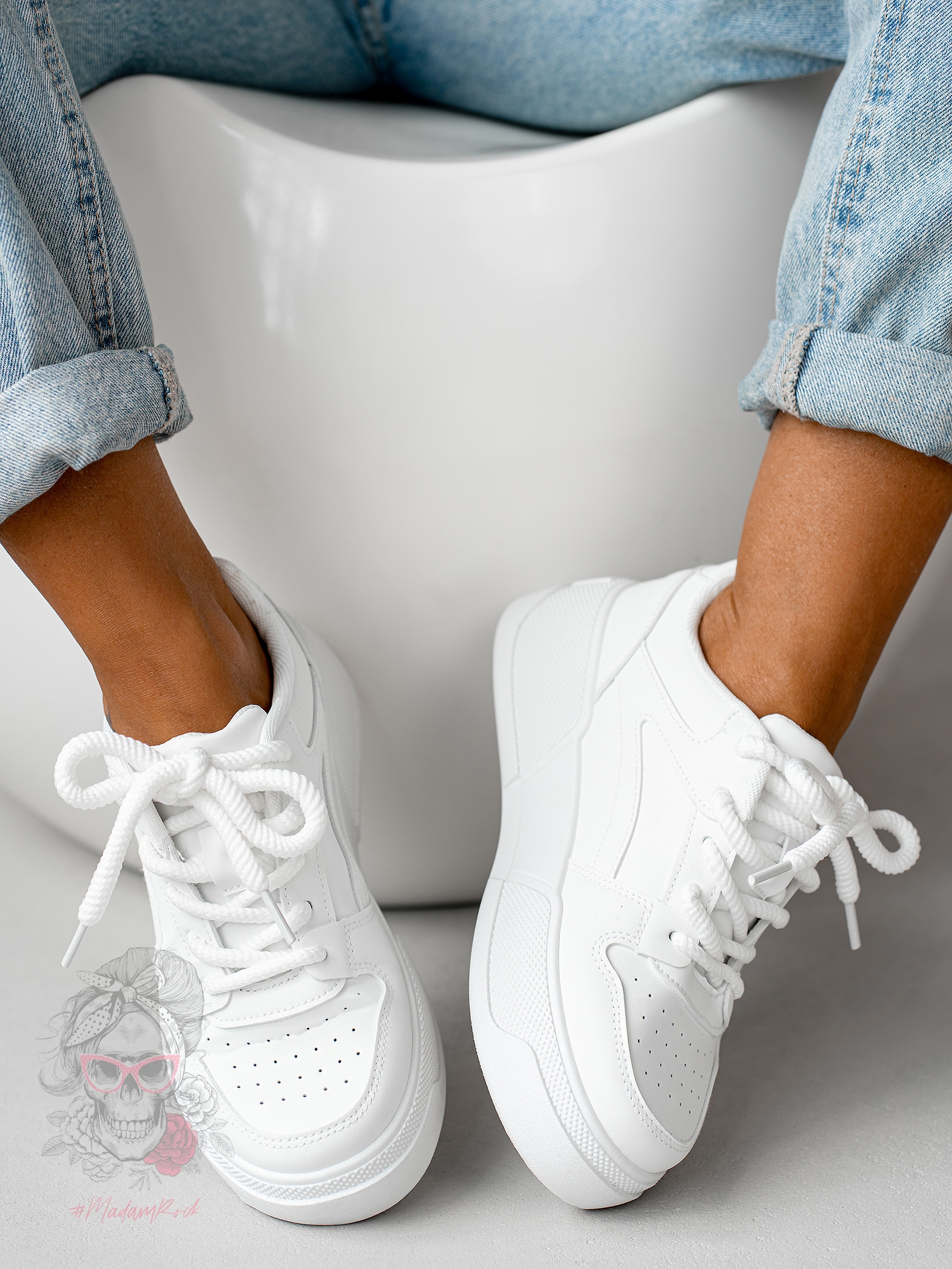 Buty sportowe Madam Gibr białe