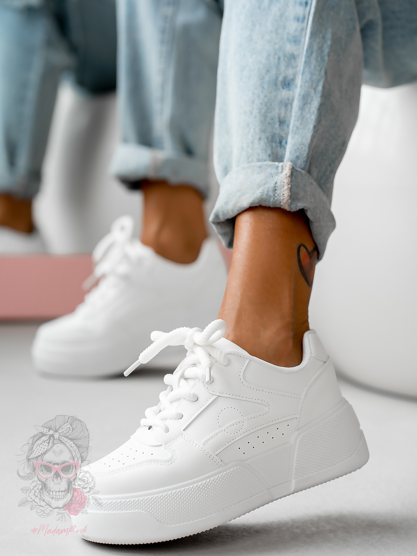 Buty sportowe Madam Gibr białe