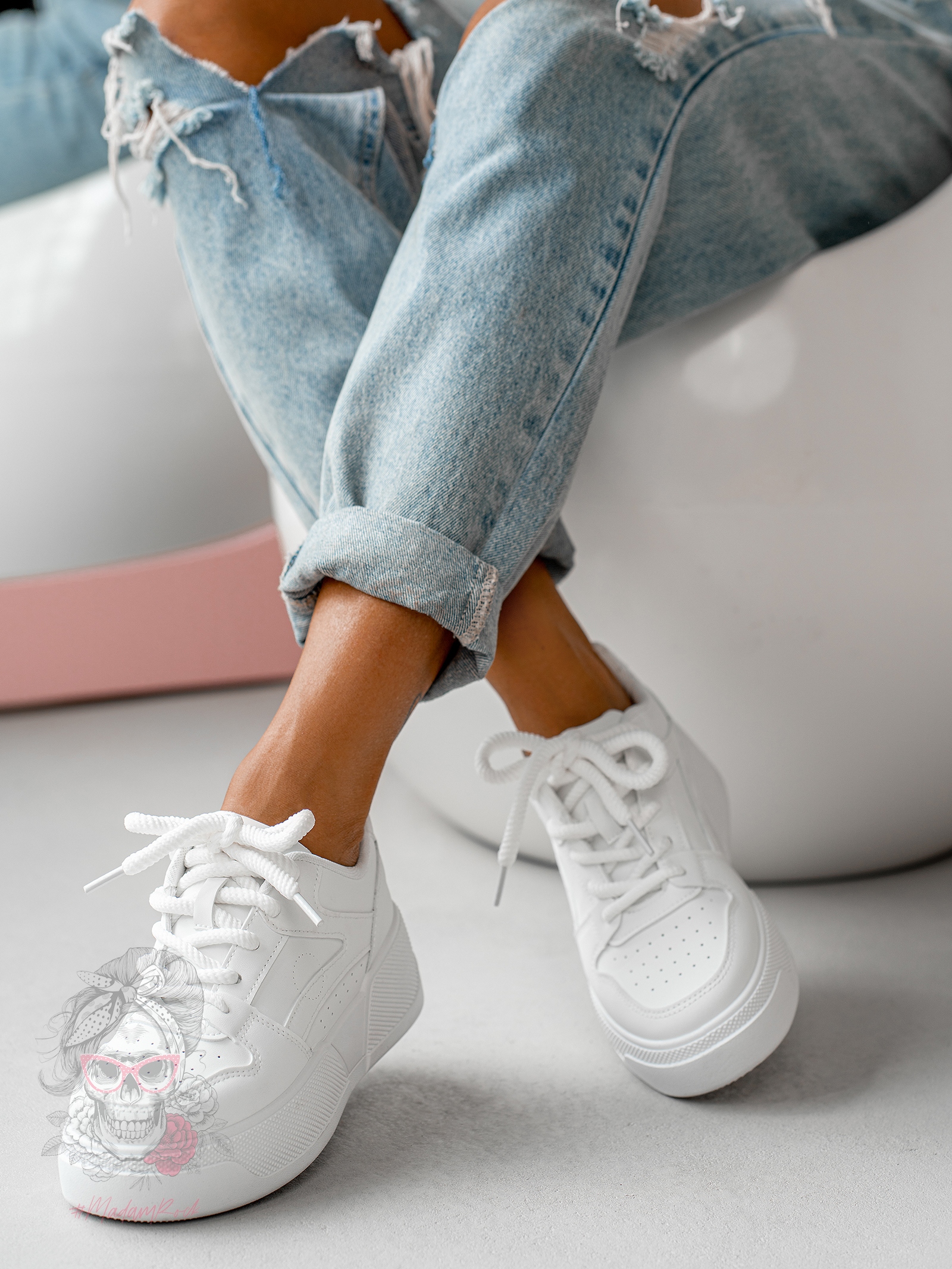 Buty sportowe Madam Gibr białe