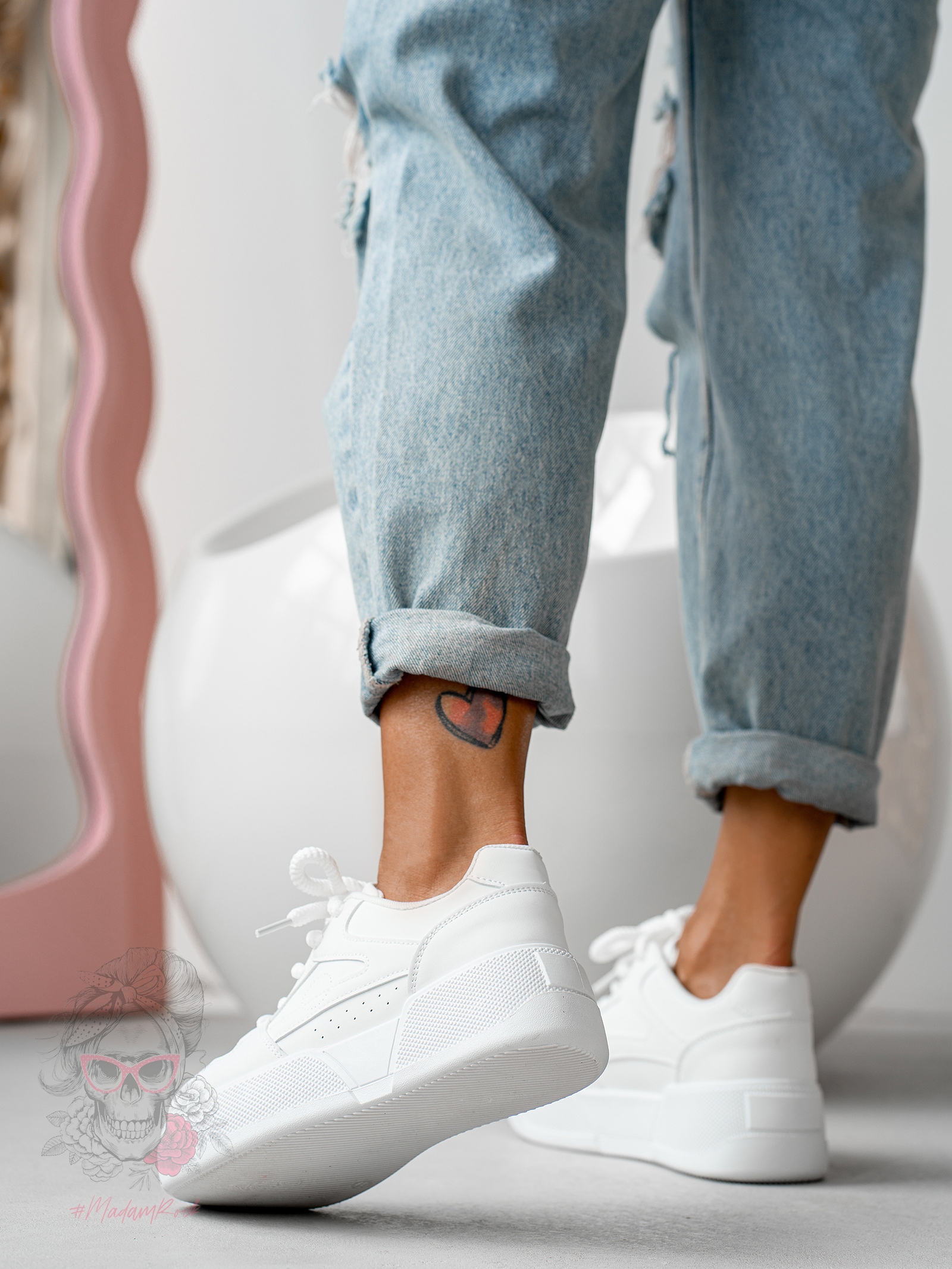 Buty sportowe Madam Gibr białe