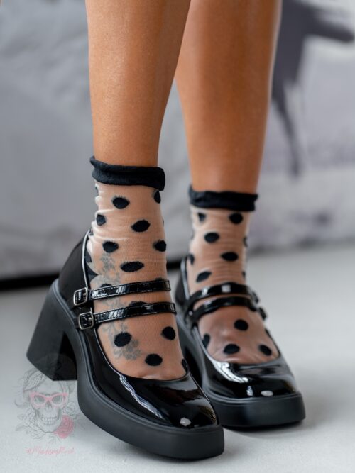 Czółenka na klocku Rock Dolre czarne