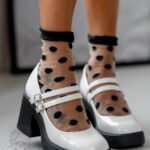 Czółenka na klocku Rock Dolre białe